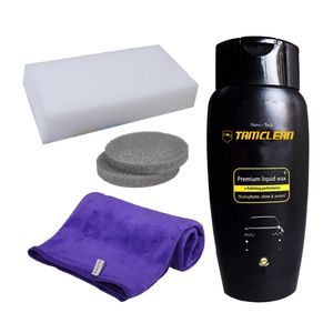 کیت ترمیم رنگ خودرو تام کلین مدل tc 002 وزن 500 گرم مجموعه  پنج عددی